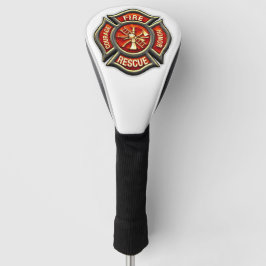 Fire Fighter Maltese Cross Golf Club Driver Cover Headcover