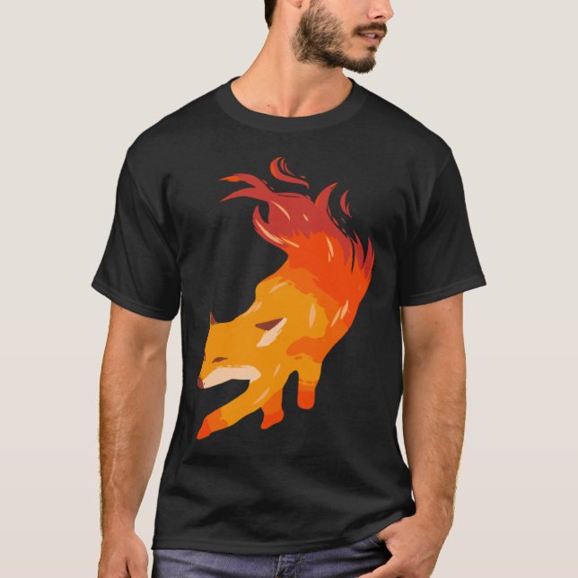 Fire fox artist and fox fan T-Shirt (Vorderseite)
