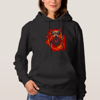 Fire German Shepherd Dog Hoodie
