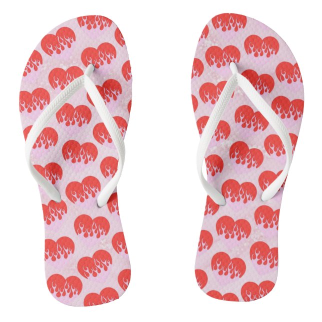 Fire Heart Flip Flops (Fußbett)