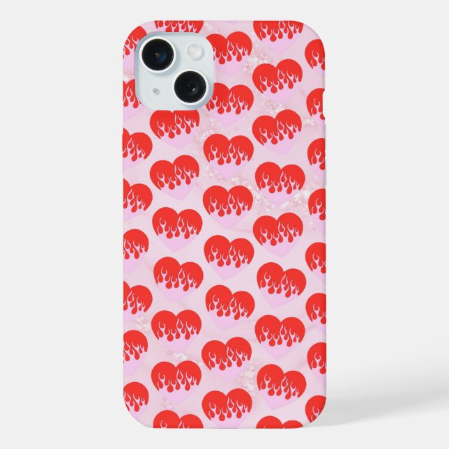 Fire Heart iPhone Case Hülle (Rückseite)