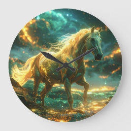 FIRE HORSE - CHINESE ZODIAC -  GROßE WANDUHR