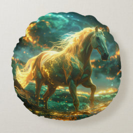 FIRE HORSE - CHINESE ZODIAC - RUNDES KISSEN