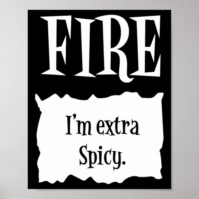 FIRE - Hot Packet Halloween Taco Kostüm Poster (Vorne)