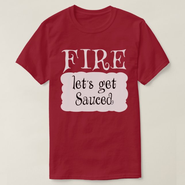 FIRE Hot Packet Halloween Taco Kostüm T-Shirt (Design vorne)