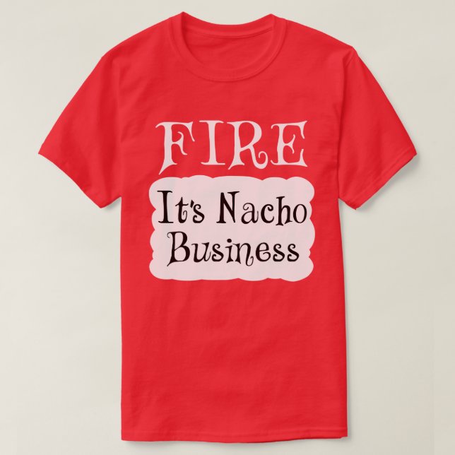FIRE Hot Packet Halloween Taco Kostüm T-Shirt (Design vorne)
