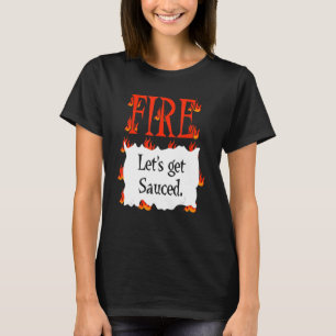 FIRE Hot Packet Halloween Taco Kostüm T-Shirt