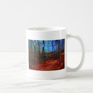 Fire & Ice Forest Oil Painting Geschenke Bekleidun Kaffeetasse