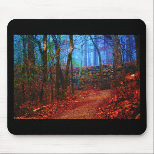Fire & Ice Forest Oil Painting Geschenke Bekleidun Mousepad