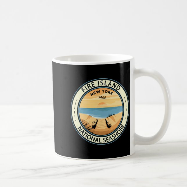 Fire Island National Seashore New York Badge _2  Kaffeetasse (Rechts)