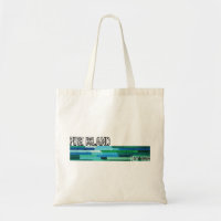 Fire Island NY blaue grüne abstrakte Vintage-Gesta