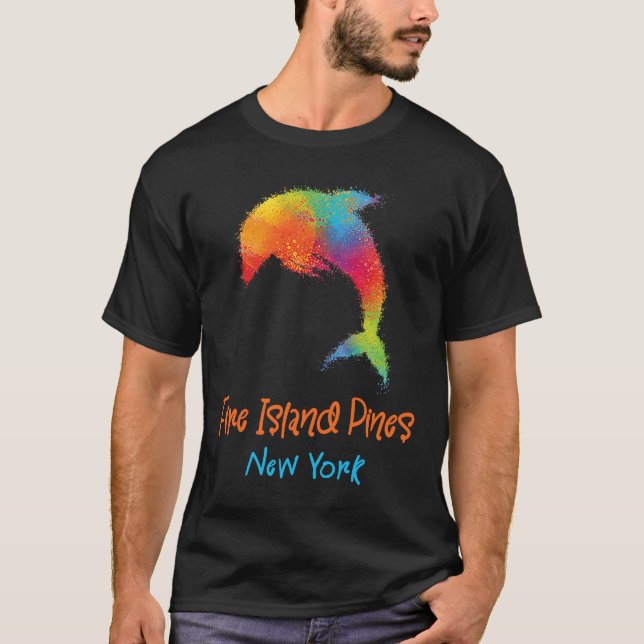 Fire Island Pines New York Souvenir T-Shirt (Vorderseite)