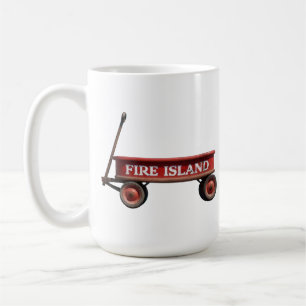 Fire Island roter Wagen Kismet Grove Pines Saltair Kaffeetasse