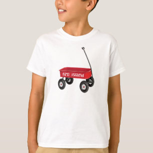Fire Island roter Wagen Sommer Strandurlaub T-Shirt