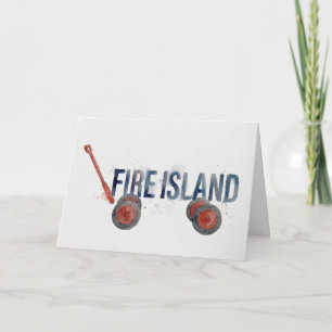 Fire Island Wagen New York Sommer Fähre Wasser Tax Karte