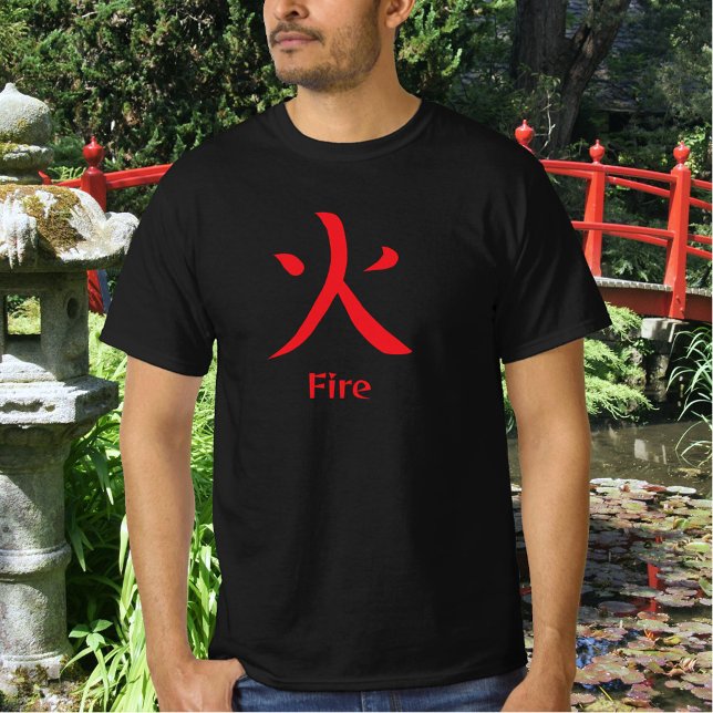 Fire Japanese Kanji T-Shirt (Von Creator hochgeladen)