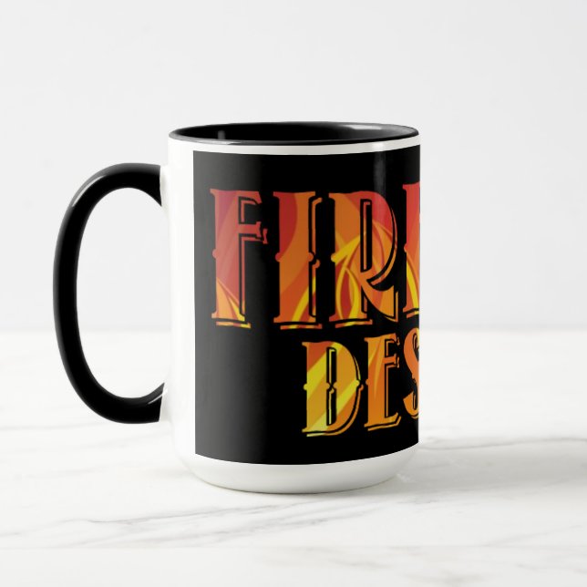FIRE-LIFE-DESIGNS - Logo 1 Tasse (Links)