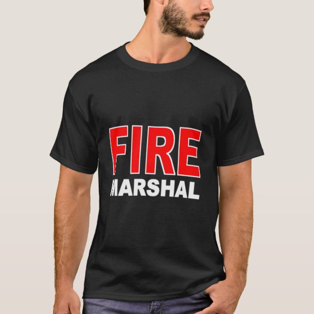 Fire Marshal Investigator Commissioner Firefighter T-Shirt (Vorderseite)