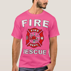FIRE RESCUE FIRE FIGHTER FIREMAN KIDS JUGENDLICHE T-Shirt