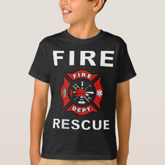 FIRE RESCUE FIRE FIGHTER JUGEND ERWACHSENE JUNGEN T-Shirt