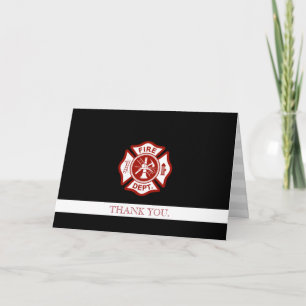 Fire Rescue Professional Customized Thank You Dankeskarte