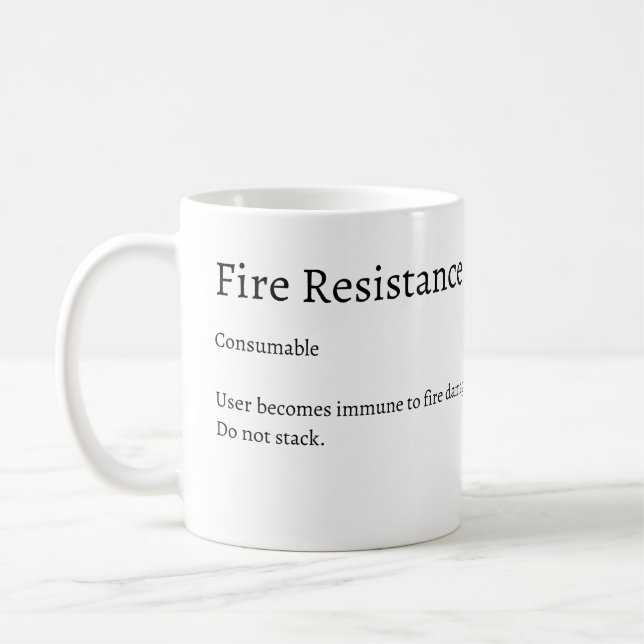 FIre Resistance Potion Tasse (Links)