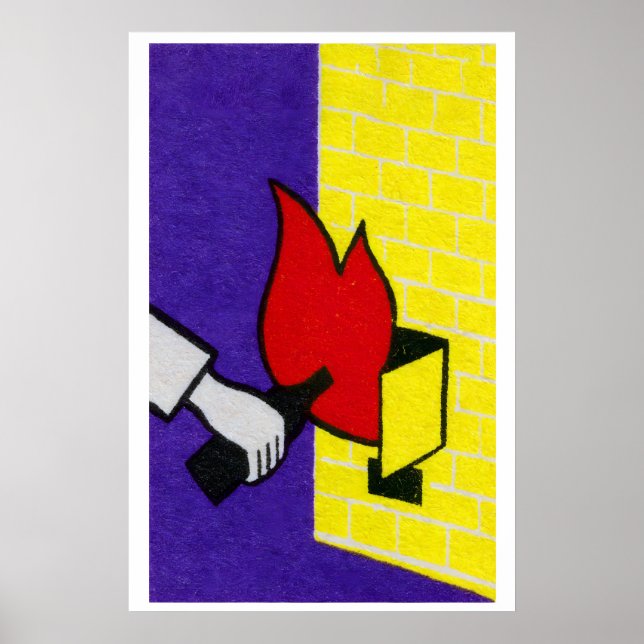 Fire Starter - Matchbox Print - Aesthetic Wall Art Poster (Vorne)