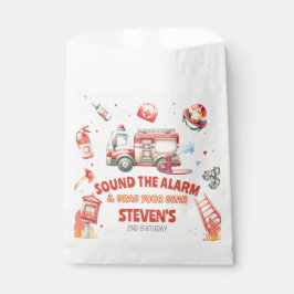 Fire Truck Birthday Party Geschenktütchen