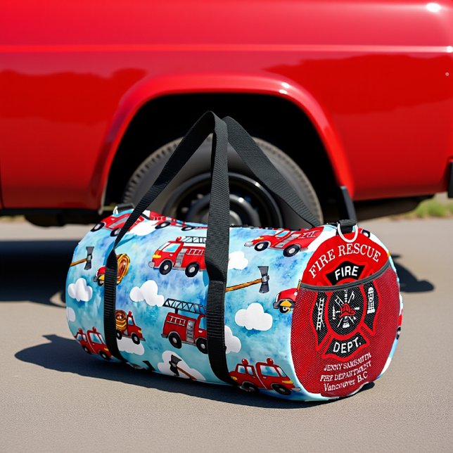 Fire Truck Clouds  Duffle Bag (Von Creator hochgeladen)