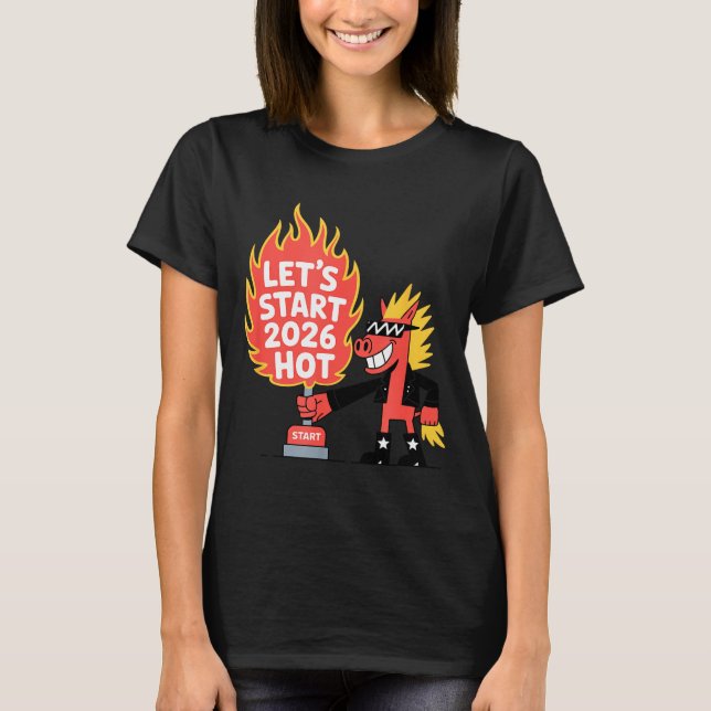 Fire Year Of The Horse – Chinese Zodiac New Year 2 T-Shirt (Vorderseite)