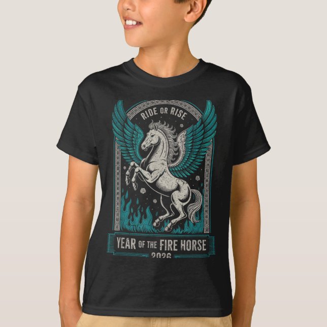 Fire Year Of The Horse – Chinese Zodiac New Year 2 T-Shirt (Vorderseite)