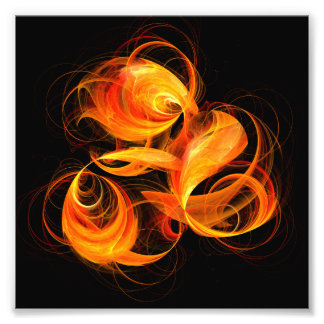 Fireball Abstrakt Art Foto drucken