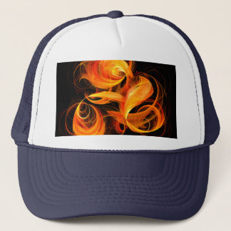 Fireball Abstrakt Art Hat Truckerkappe