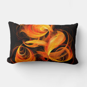 Fireball Abstrakt Art Lumbar Kissen