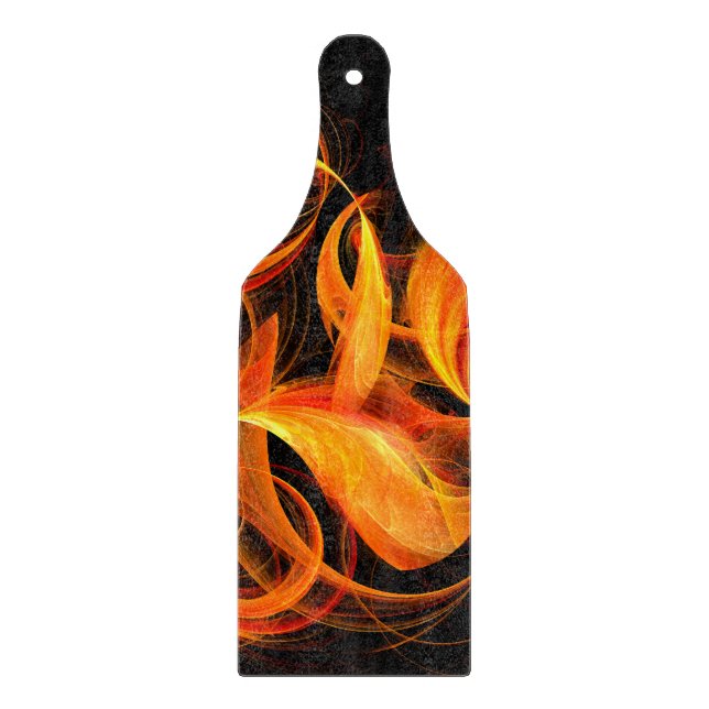 Fireball Abstrakt Art Paddel Schneidebrett (Vorderseite)