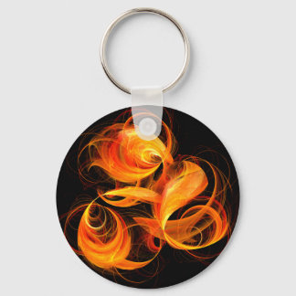 Fireball Abstrakt Art Schlüsselanhänger