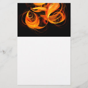 Fireball Abstrakt Art Stationery Briefpapier