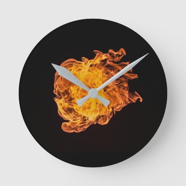 Fireball Clock Runde Wanduhr (Vorderseite)