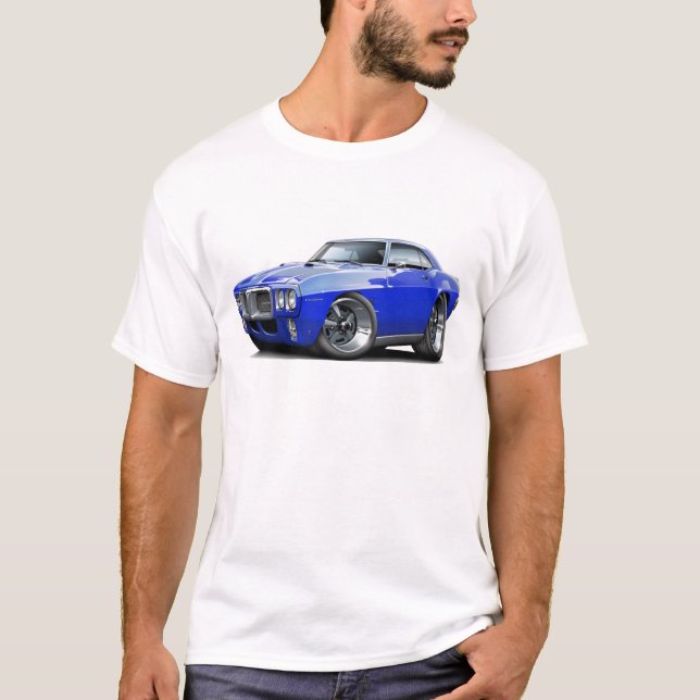 Firebird Blau-Auto 1969 T-Shirt (Vorderseite)