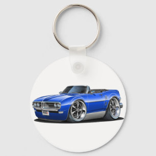 Firebird blaues Kabriolett 1968 Schlüsselanhänger