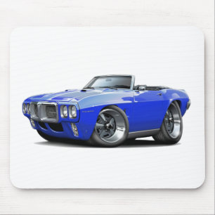 Firebird blaues Kabriolett 1969 Mousepad