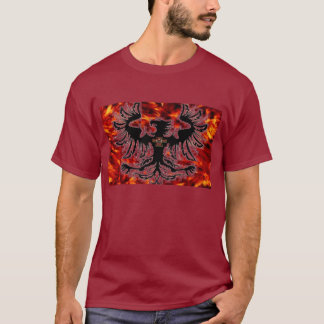 Firebird Feuerhintergrund, keltisches Kreuz T-Shirt