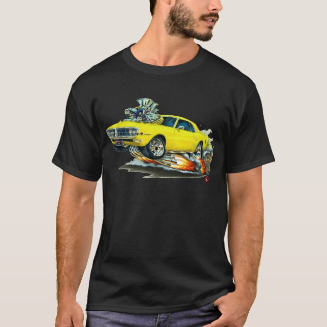 Firebird gelbes Auto 1967-68 T-Shirt (Vorderseite)