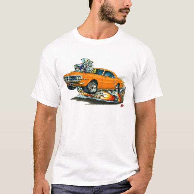 Firebird Orangen-Auto 1967-68 T-Shirt (Vorderseite)