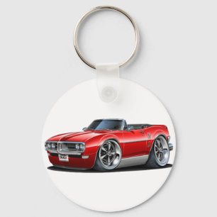 Firebird rotes Kabriolett 1968 Schlüsselanhänger