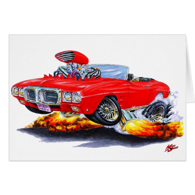 Firebird rotes Kabriolett 1969 (Vorderseite (Horizontal))