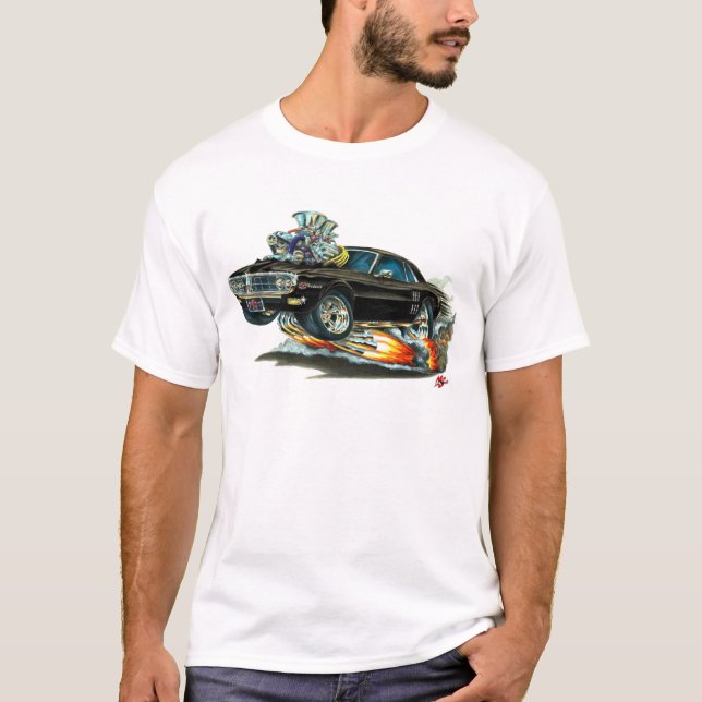 Firebird schwarzes Auto 1967-68 T-Shirt (Vorderseite)