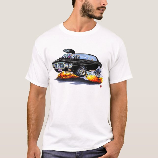 Firebird schwarzes Auto 1969 T-Shirt (Vorderseite)