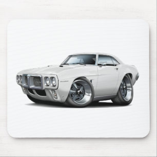 Firebird Weiß-Auto 1969 Mousepad
