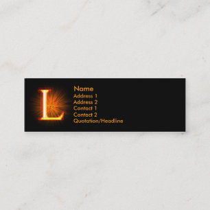 Fireblock Monogram - L Mini Visitenkarte